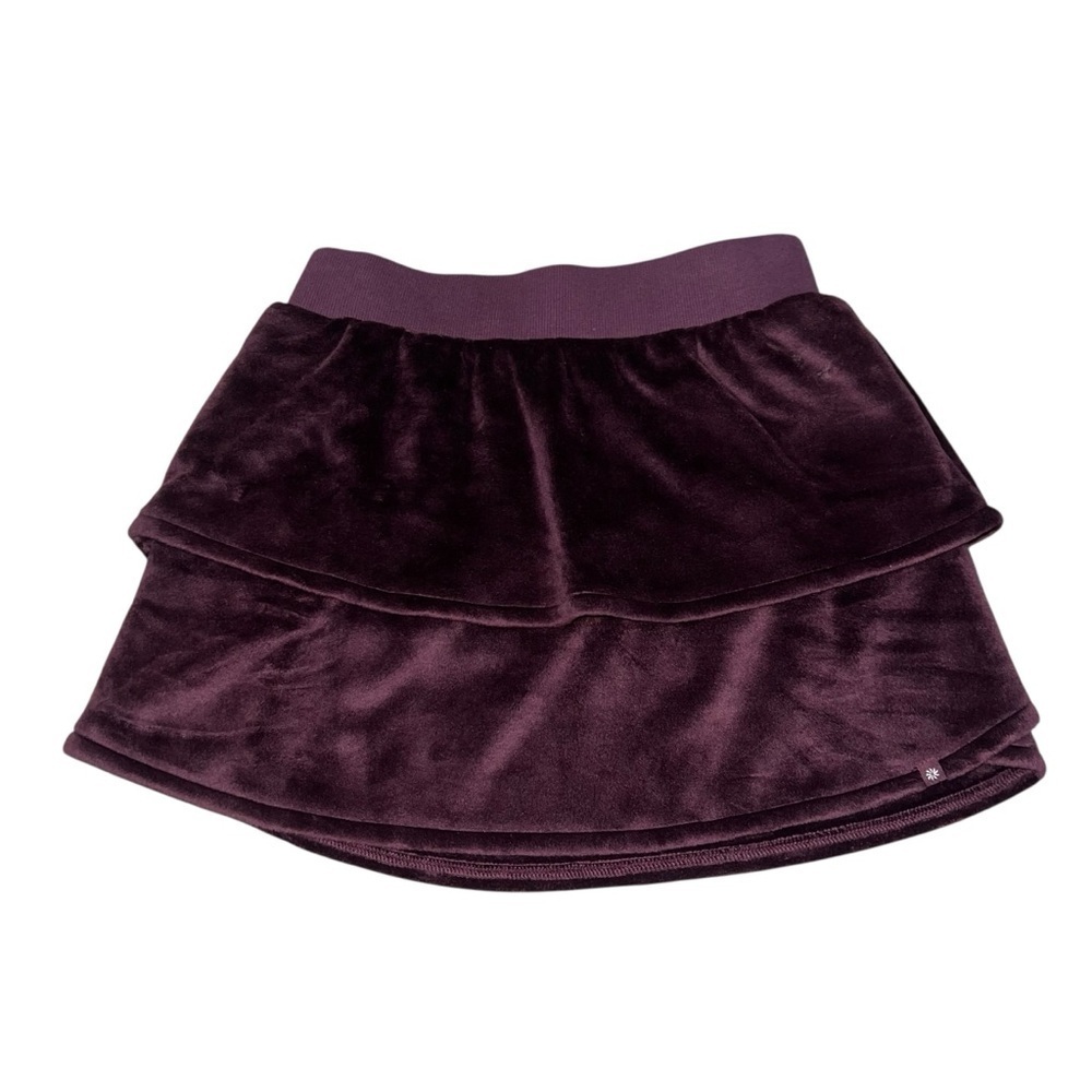 NWOT Athleta Girl Feelin Great Fleece Plush Skirt Deep Purple Large / 12